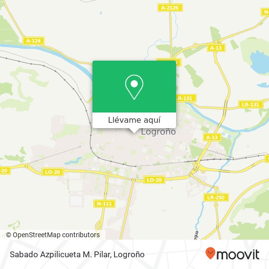 Mapa Sabado Azpilicueta M. Pilar, Calle Laurel, 3 26001 Logroño