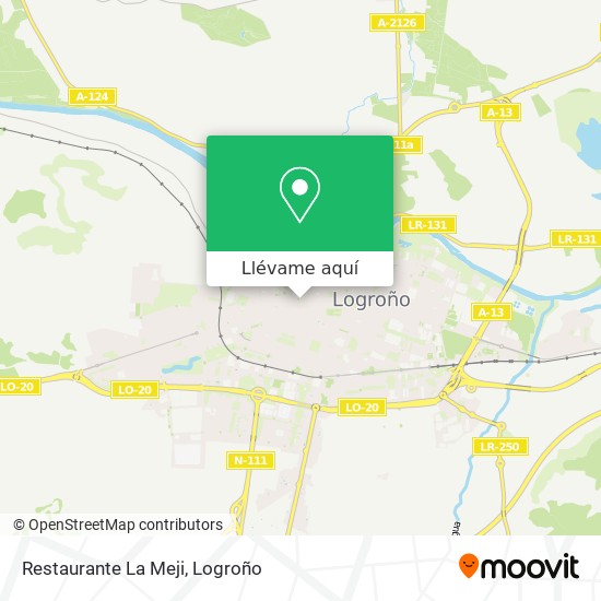 Mapa Restaurante La Meji