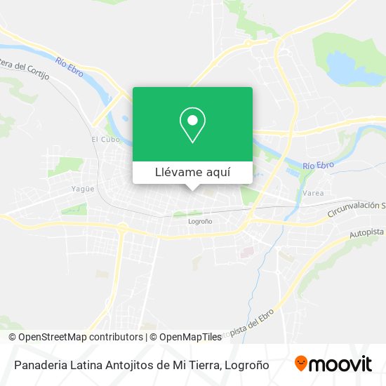 Mapa Panaderia Latina Antojitos de Mi Tierra