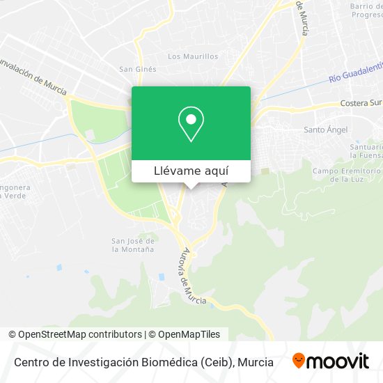 Mapa Centro de Investigación Biomédica (Ceib)