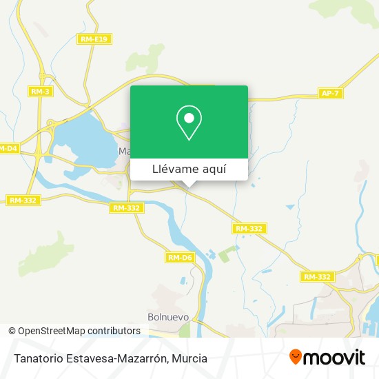 Mapa Tanatorio Estavesa-Mazarrón
