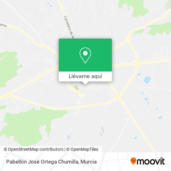 Mapa Pabellón José Ortega Chumilla
