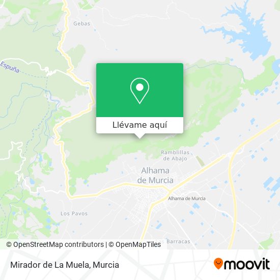 Mapa Mirador de La Muela
