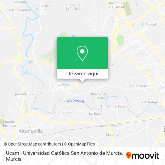 Mapa Ucam - Universidad Católica San Antonio de Murcia