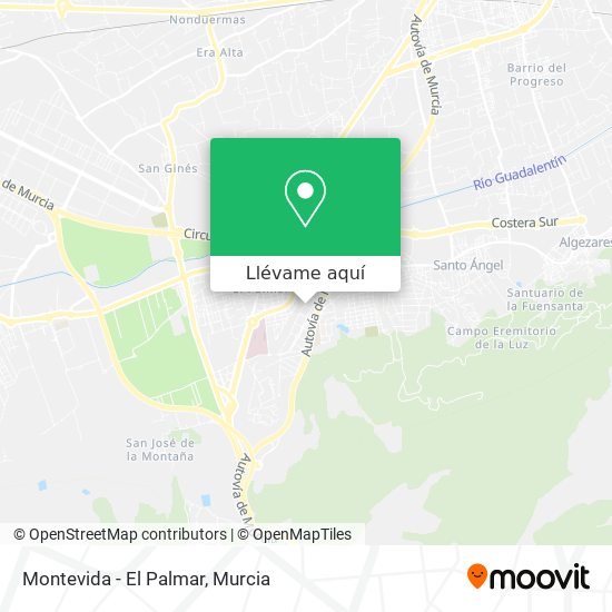Mapa Montevida - El Palmar