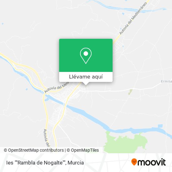 Mapa Ies ""Rambla de Nogalte""