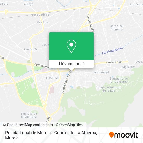 Mapa Policía Local de Murcia - Cuartel de La Alberca