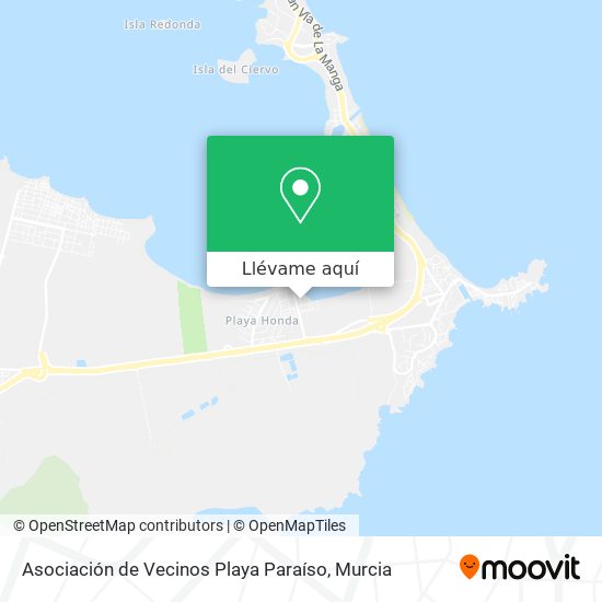 Mapa Asociación de Vecinos Playa Paraíso