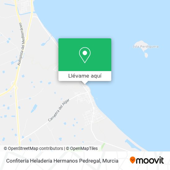 Mapa Confitería Heladería Hermanos Pedregal