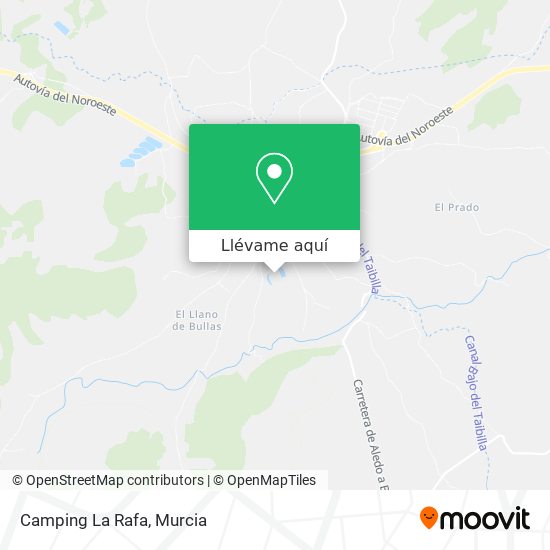 Mapa Camping La Rafa