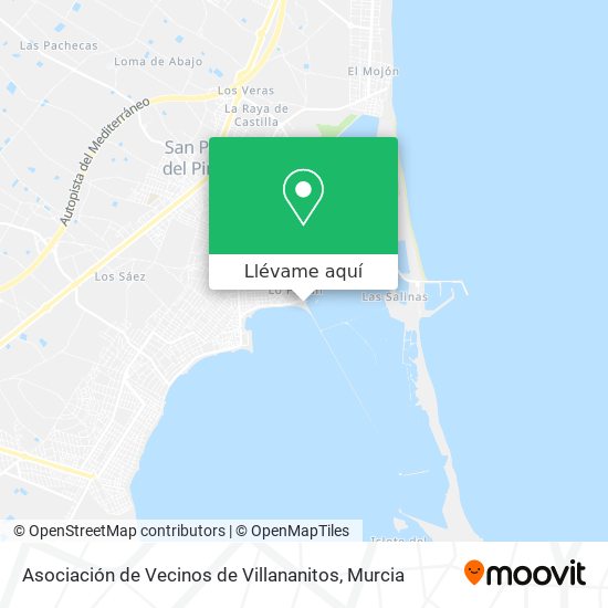 Mapa Asociación de Vecinos de Villananitos