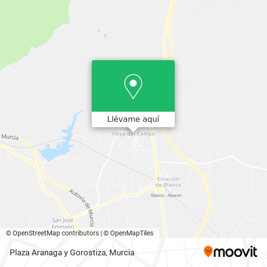 Mapa Plaza Aranaga y Gorostiza
