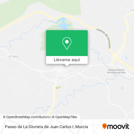 Mapa Paseo de La Glorieta de Juan Carlos I