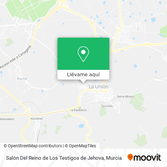 Mapa Salón Del Reino de Los Testigos de Jehova