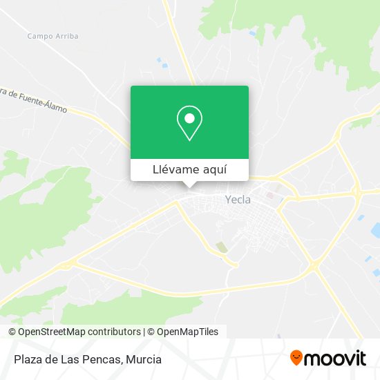 Mapa Plaza de Las Pencas