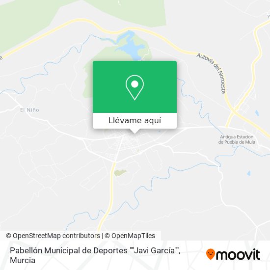 Mapa Pabellón Municipal de Deportes ""Javi García""