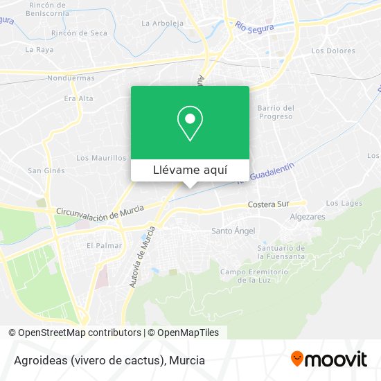 Mapa Agroideas (vivero de cactus)