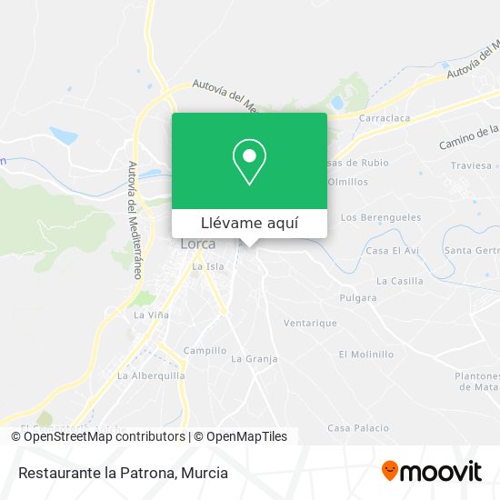 Mapa Restaurante la Patrona