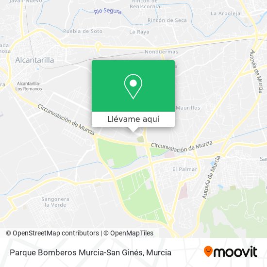 Mapa Parque Bomberos Murcia-San Ginés