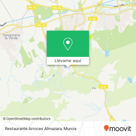 Mapa Restaurante Arroces Almazara