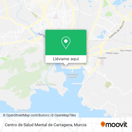 Mapa Centro de Salud Mental de Cartagena