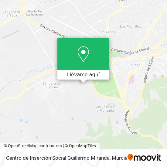 Mapa Centro de Inserción Social Guillermo Miranda