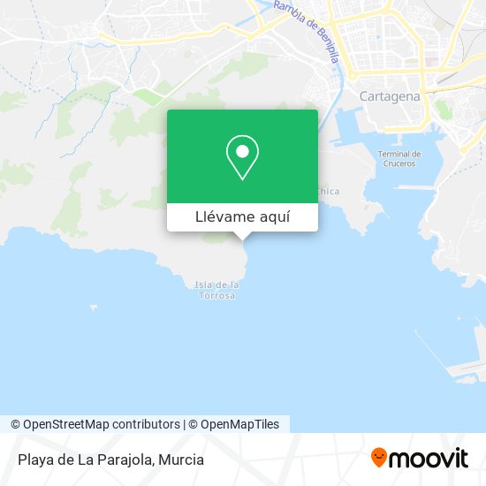 Mapa Playa de La Parajola