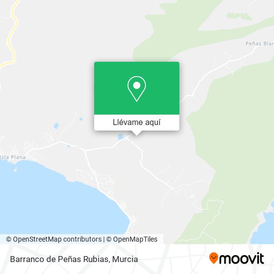 Mapa Barranco de Peñas Rubias