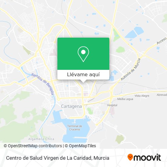 Mapa Centro de Salud Virgen de La Caridad