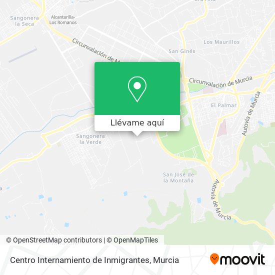 Mapa Centro Internamiento de Inmigrantes