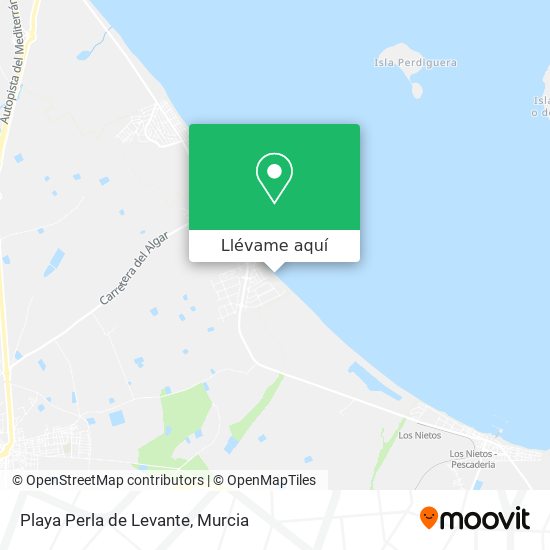 Mapa Playa Perla de Levante