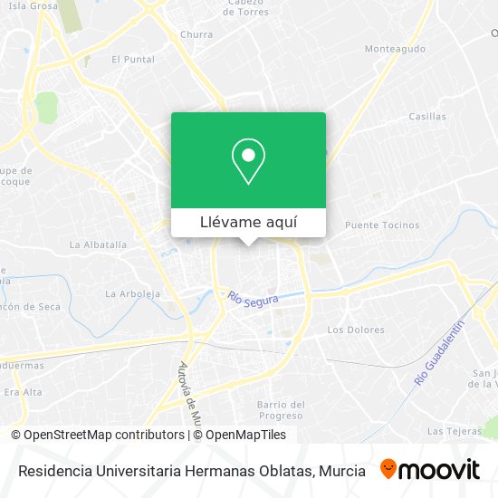 Mapa Residencia Universitaria Hermanas Oblatas