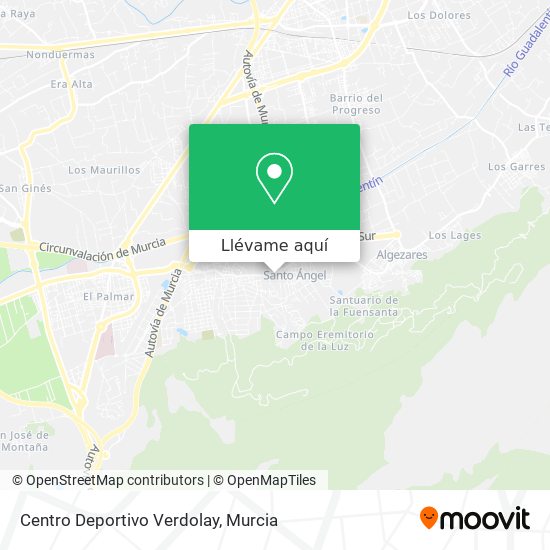 Mapa Centro Deportivo Verdolay