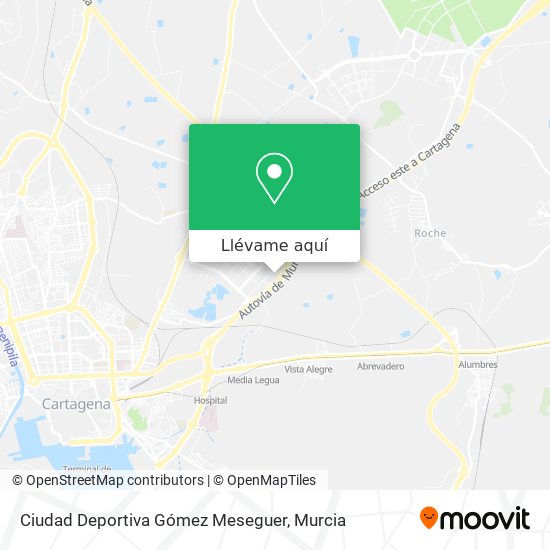 Mapa Ciudad Deportiva Gómez Meseguer