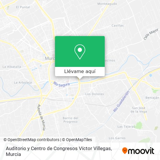 Mapa Auditorio y Centro de Congresos Víctor Villegas
