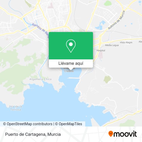 Mapa Puerto de Cartagena