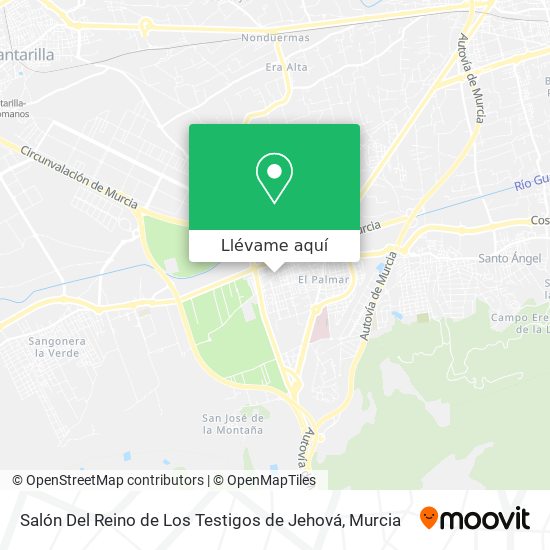 Mapa Salón Del Reino de Los Testigos de Jehová