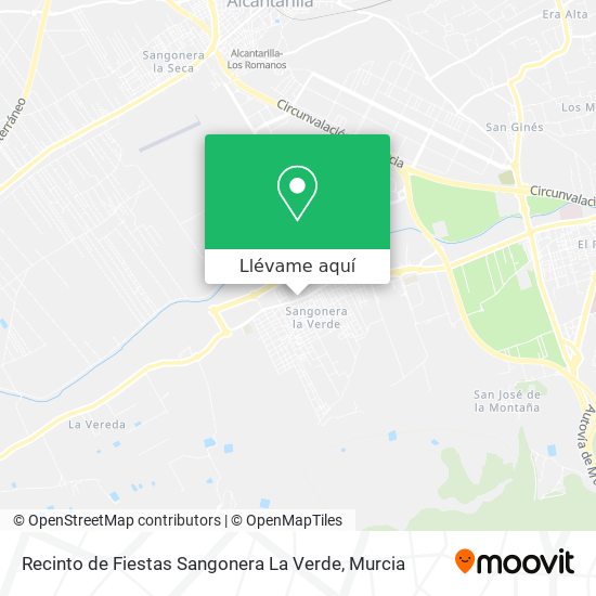 Mapa Recinto de Fiestas Sangonera La Verde