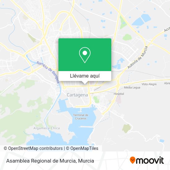 Mapa Asamblea Regional de Murcia