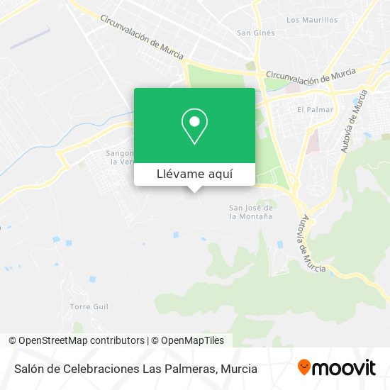 Mapa Salón de Celebraciones Las Palmeras