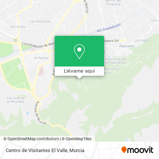 Mapa Centro de Visitantes El Valle