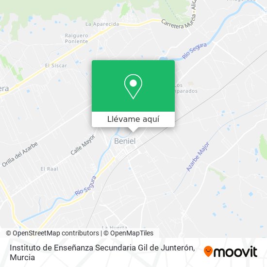 Mapa Instituto de Enseñanza Secundaria Gil de Junterón
