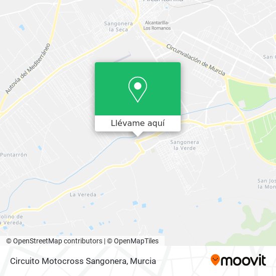 Mapa Circuito Motocross Sangonera