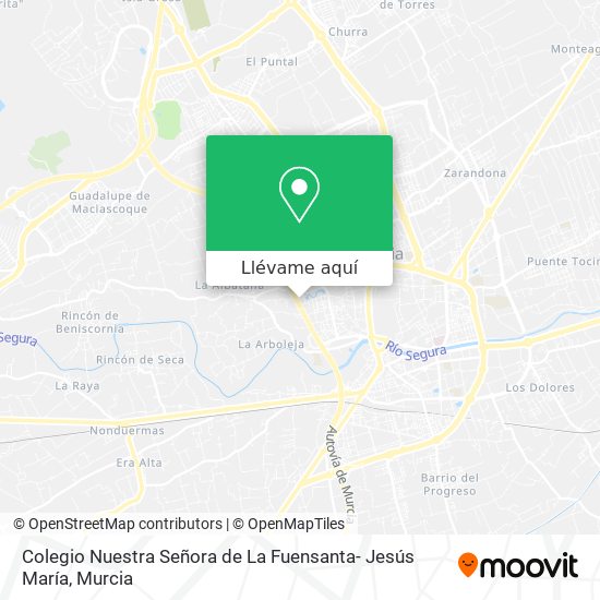 Mapa Colegio Nuestra Señora de La Fuensanta- Jesús María