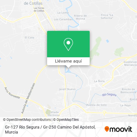 Mapa Gr-127 Río Segura / Gr-250 Camino Del Apóstol