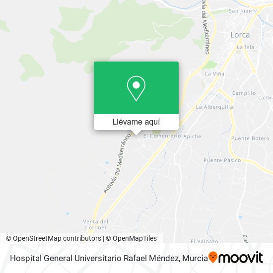 Mapa Hospital General Universitario Rafael Méndez