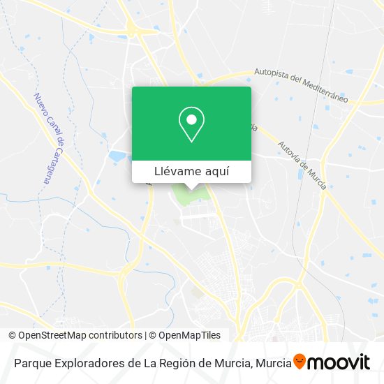 Mapa Parque Exploradores de La Región de Murcia