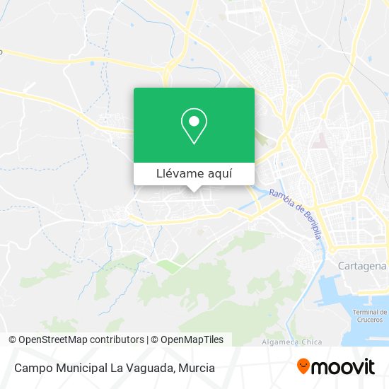 Mapa Campo Municipal La Vaguada