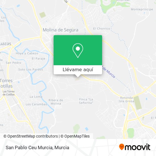 Mapa San Pablo Ceu Murcia