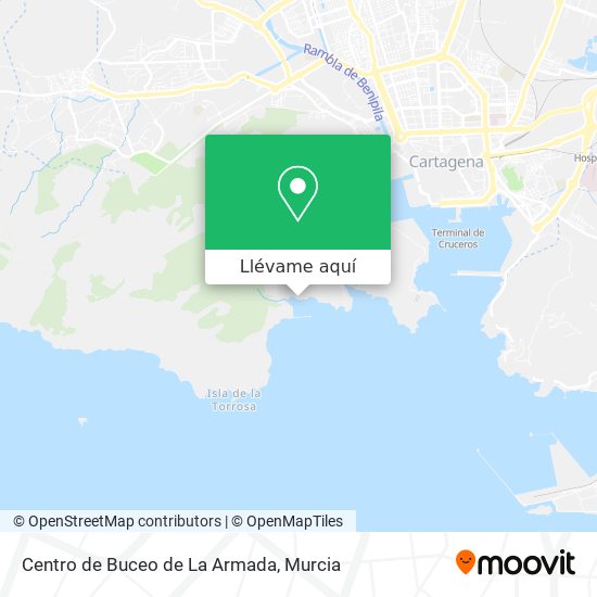 Mapa Centro de Buceo de La Armada